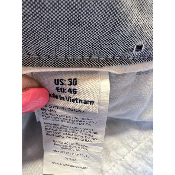 Penguin Men’s Slim Fit 8” Inseam Shorts Vintage Indigo Size 30 NWT​ - Picture 8 of 9